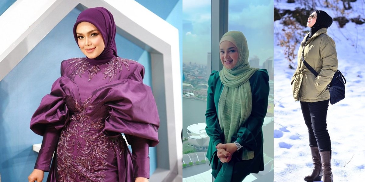 Portrait of Siti Nurhaliza who is getting slimmer after giving birth to her second child, very beautiful