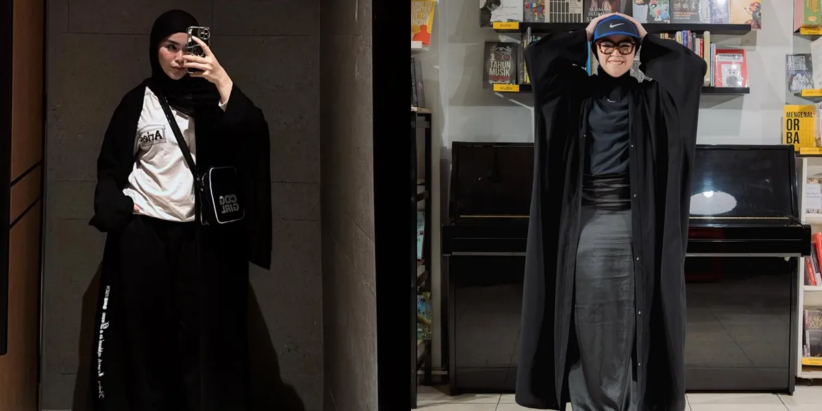 Portrait of Sivia with Her Distinctive Abaya Style When Performing, Fashionable and Unique #MusicOfTheMonth