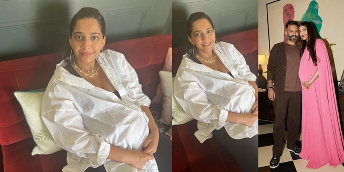 Portrait of Sonam Kapoor Without Makeup When Pregnant, Still Beautiful and Charming