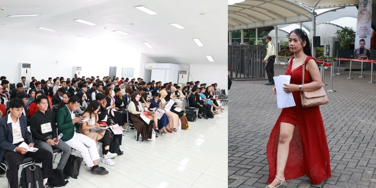 Portrait of the Atmosphere at the Dangdut Academy 7 Audition, There Are Young Police Officers Joining the Registration - Participants' Outfits are Total