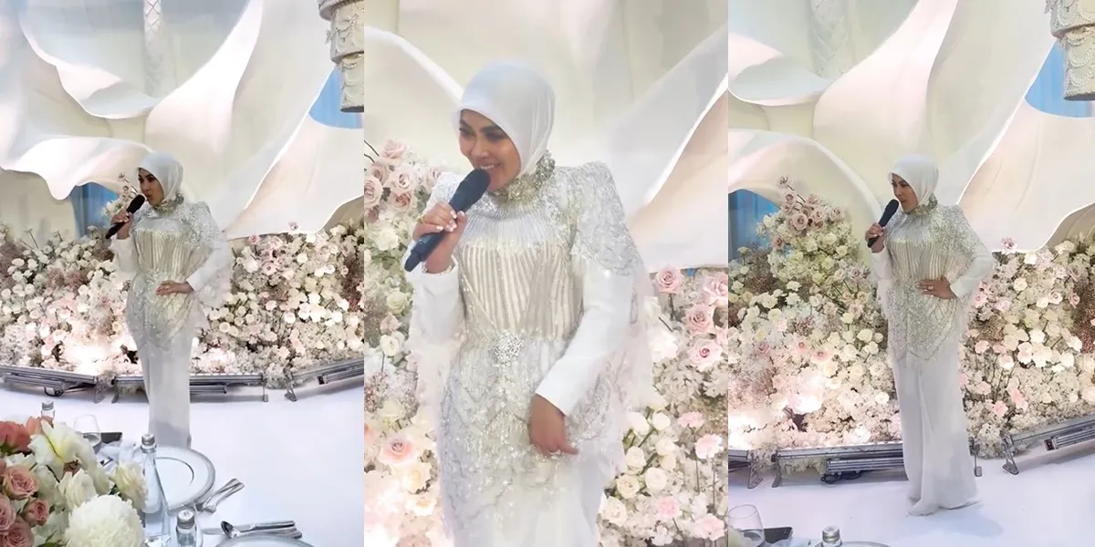 Portrait of Syahrini Singing 'Like That' Playfully, Changing the Lyrics of 'The Risk of Having a Beautiful Wife'