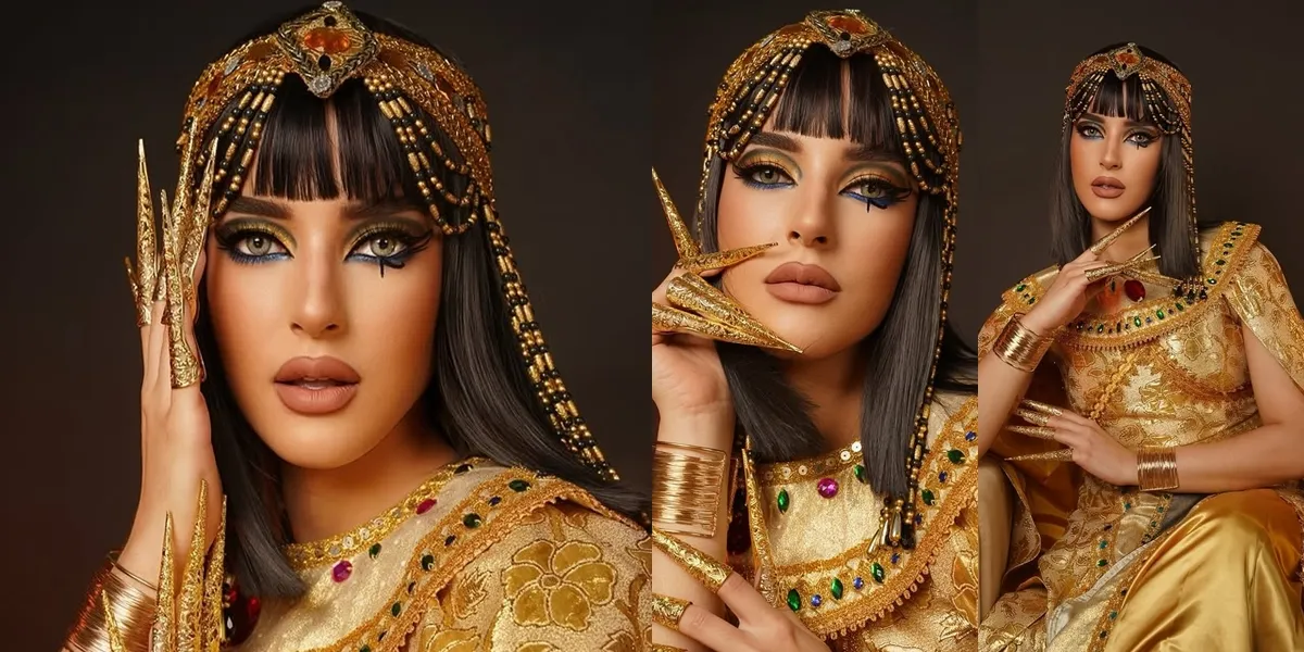 Portrait of Tasya Farasya Transforming into Cleopatra, Very Beautiful - Flooded with Praise