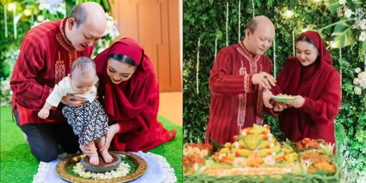 Portrait of Tedak Siten Baby Arto, Son of Ari Sigit, Attended by Other Grandchildren and Great-Grandchildren of Soeharto