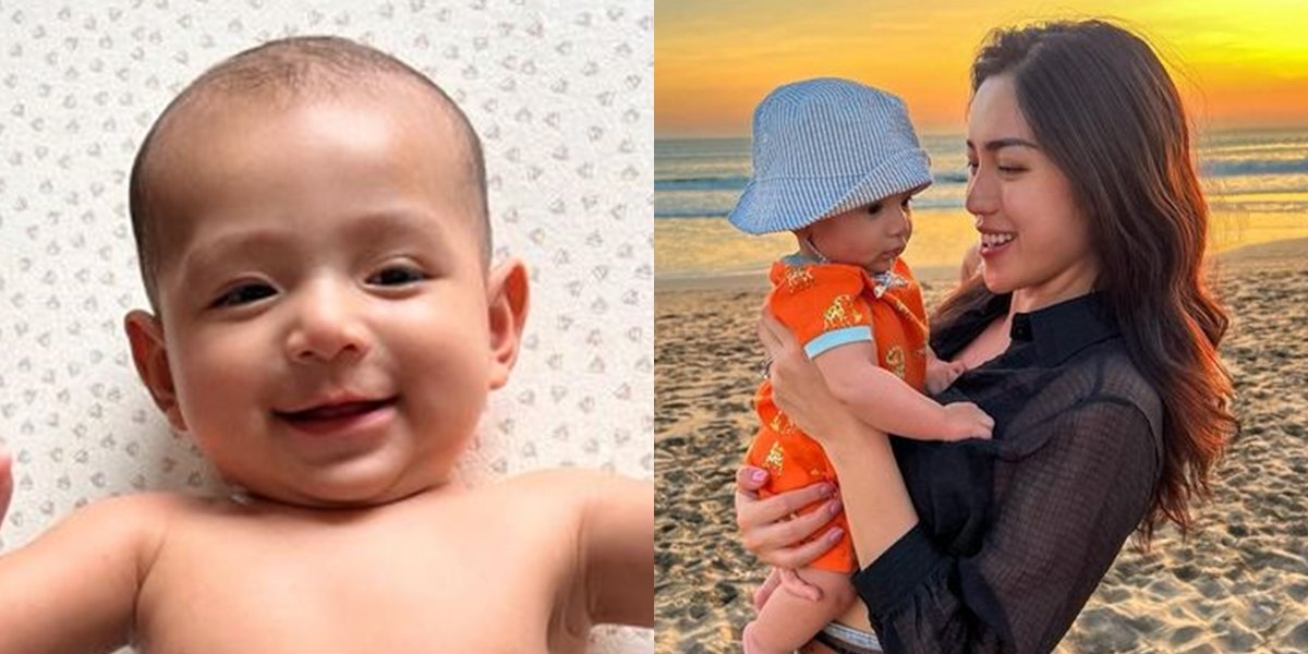 The Latest Portrait of Baby Don, Jessica Iskandar's Child, Showing a Sweet Smile, Netizens Say Good Looking Since Early