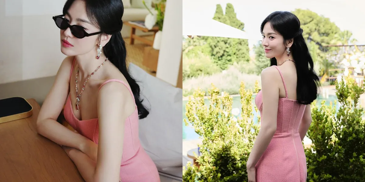 Latest Portrait of Song Hye Kyo in a Pink Dress, Her Stunning Beauty Defies Age Even at 43 Years Old