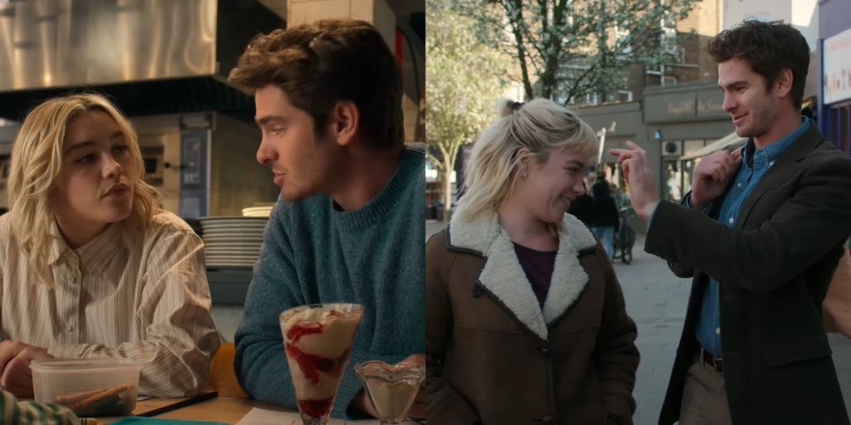 Portrait of the Trailer for the Film 'WE LIVE IN TIME' Starring Andrew Garfield and Florence Pugh, Their Chemistry is Extraordinary