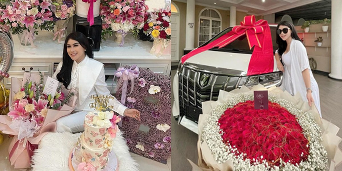 Bebizie's Birthday Portrait, Receives Giant Flower Bucket and Luxury Car Gift - Distributes 11 Tons of Rice in Her Hometown