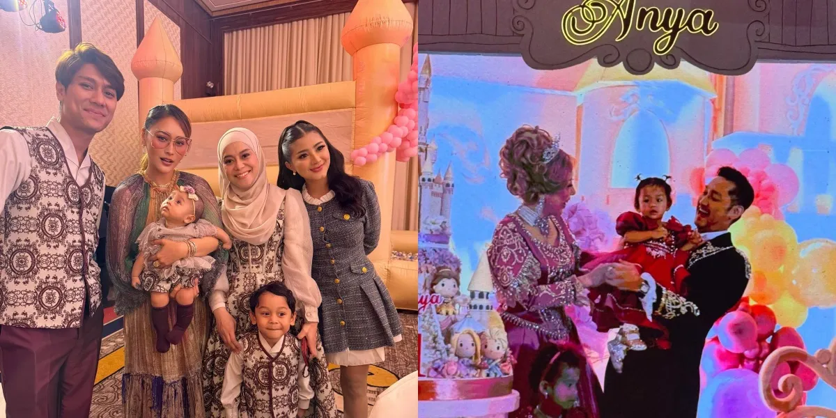 First Birthday Portrait of Angga Wijaya's Child, Attended by Lesti Kejora and Inul Daratista