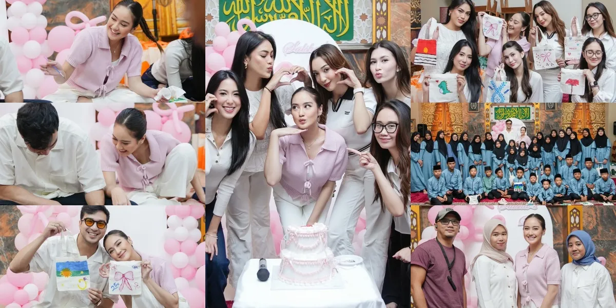 Portrait of Salshabilla Adriani's Birthday, Celebrated with Orphans