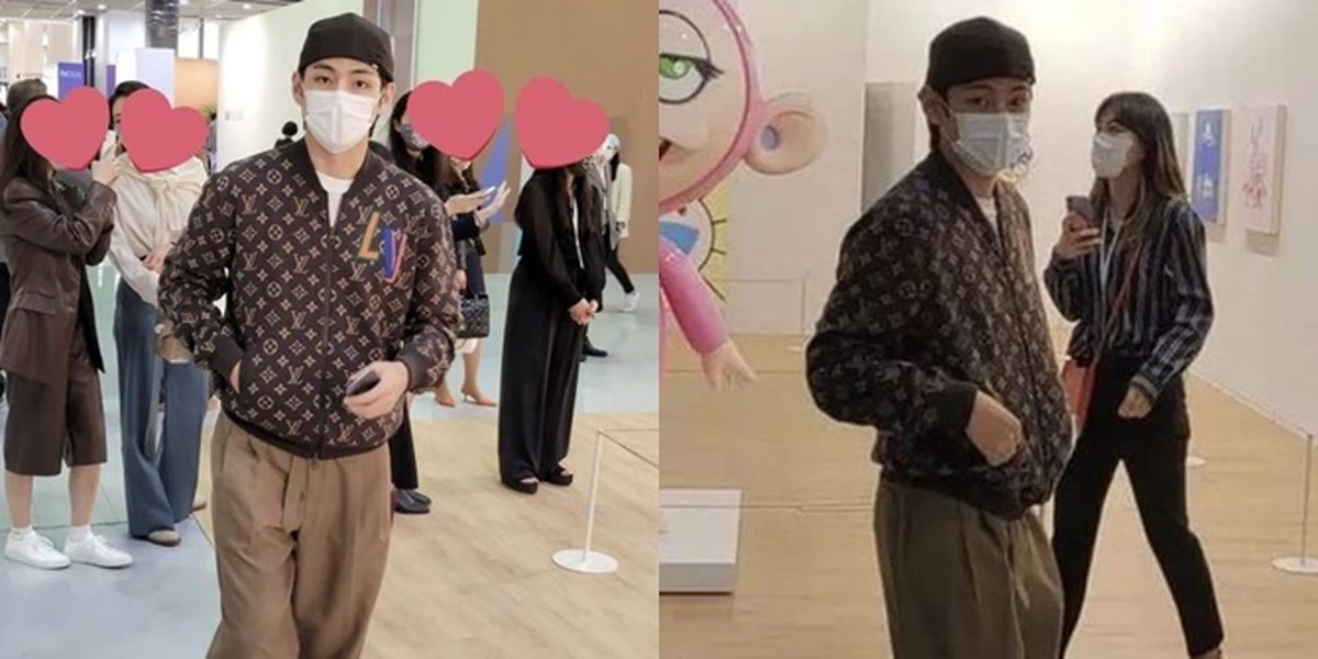 Portrait of V BTS When Visiting Art Exhibition, Popular Invited to Take Photos and Rumored to be Dating with a Conglomerate's Child