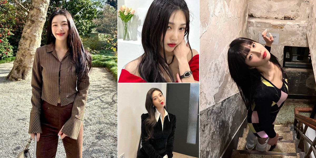 Visual Portraits of Joy Red Velvet with Her Signature Look, Long Hair and Red Lipstick - She's So Beautiful!