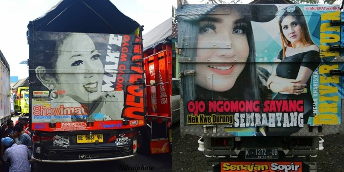 Portrait of 8 Famous Dangdut Singers on the Back of a Truck, Alongside Wise & Funny Quotes - Some of Them Catch the Eye