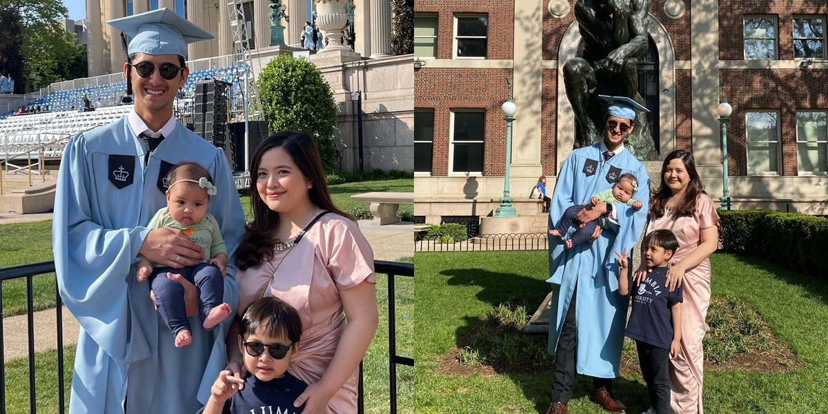 Randi Bachtiar's Graduation Portrait, Tasya Kamila's Husband, Graduated with an S2 Degree from Columbia University - Happy Accompanied by Family