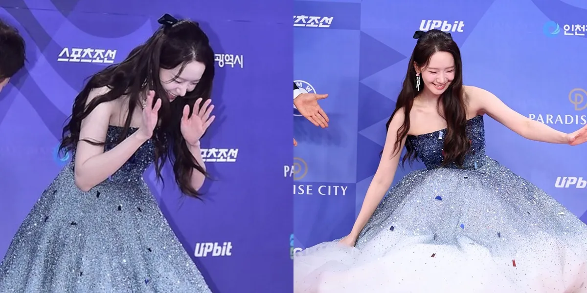 Yoona's Stunning Fall on the Red Carpet at the 2025 Blue Dragon Series Awards, Still Beautiful Despite the Trip