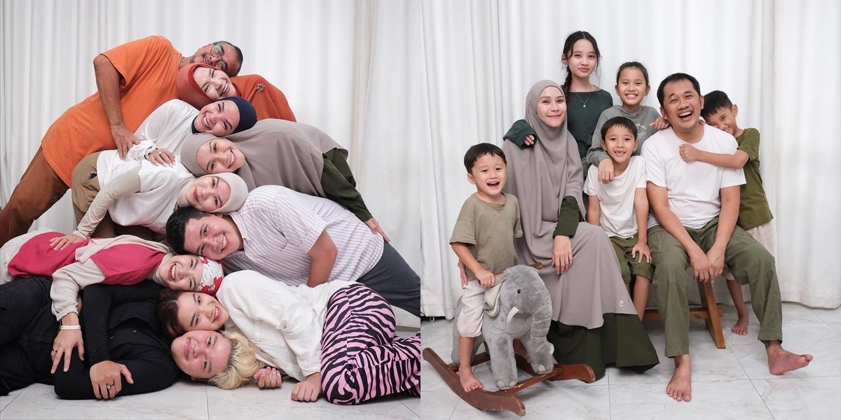Portrait of Zaskia Adya Mecca and Her 6 Siblings with Their Families, Many of Them Become Artists!