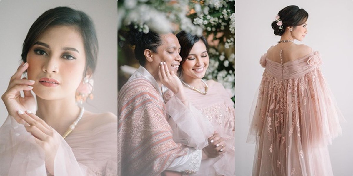 Pretty in Pink! These are a Series of Photos of Indah Permatasari that are So Glowing and Happy in Bridal Attire