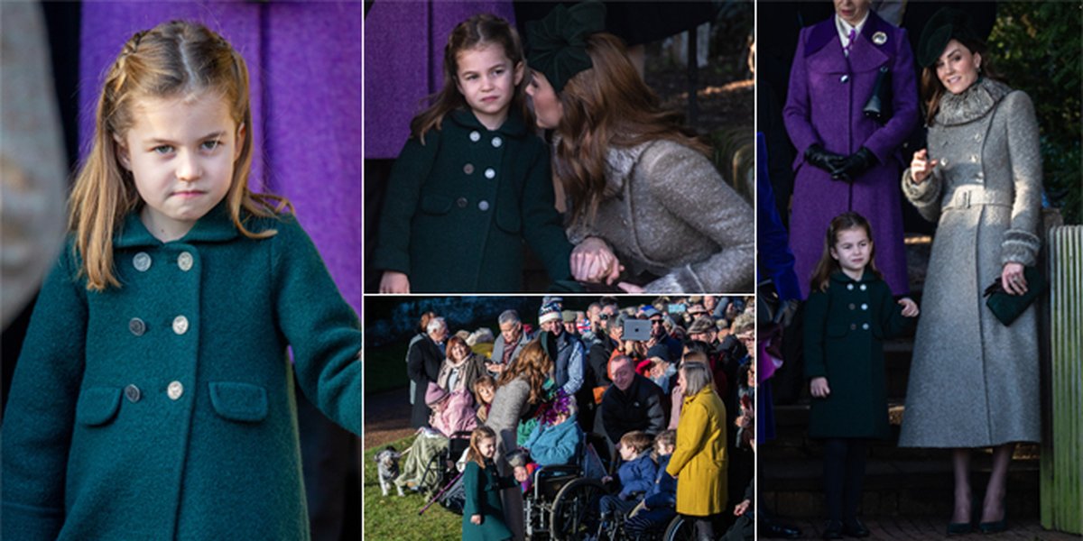 Princess Charlotte Puts on a Grumpy Face - Adorable Smile After Attending Christmas Service at Sandringham Church