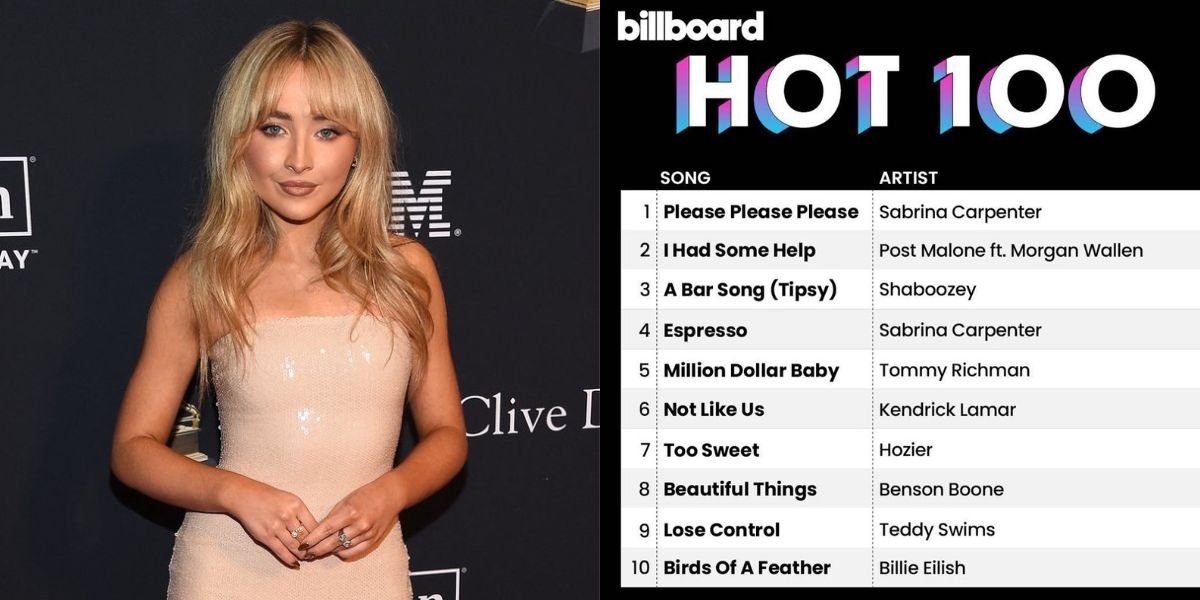Billboard Hot 100 Peak, Sabrina Carpenter's First Achievement in a Decade