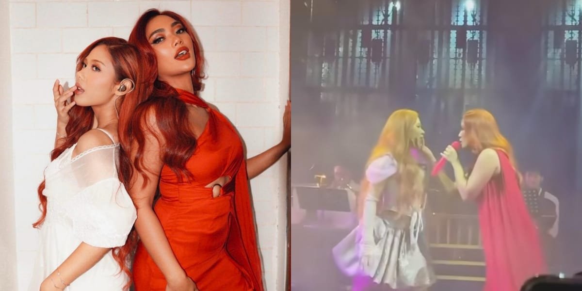 Having ex-boyfriend the same, 8 Photos of Nadin Amizah and Marion Jola Shake the Duet Stage Together - Netizens: Duo Cegil!