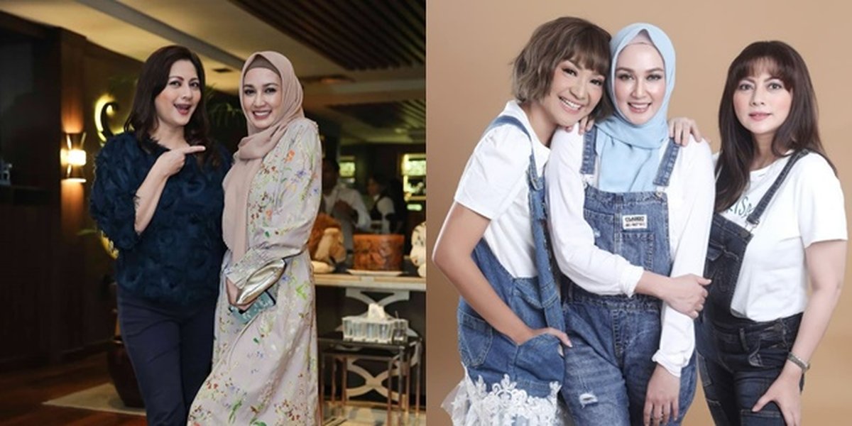 Having the Same Ex-Husband, 9 Photos of Dina Lorenza and Cut Keke Who Are Close Friends - Just Like Family