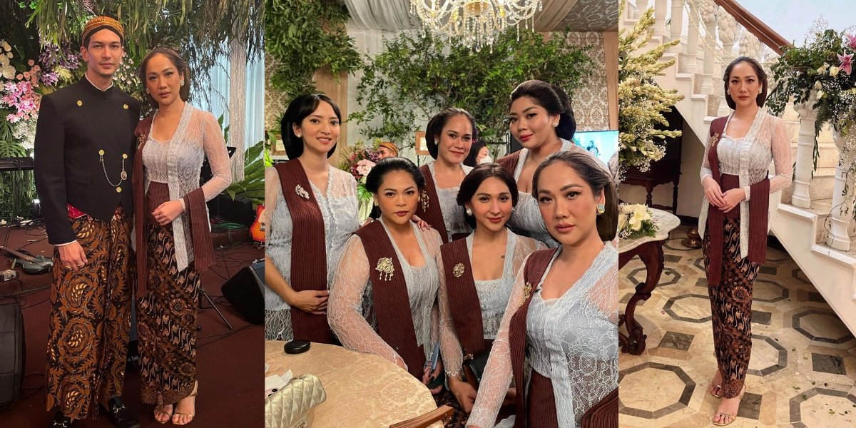 With the Typical Beauty of Indonesian Women, 7 Beautiful Photos of BCL Wearing Kebaya When Attending a Wedding Event Like a Palace Princess - Harmoniously Appearing with Dimas Beck