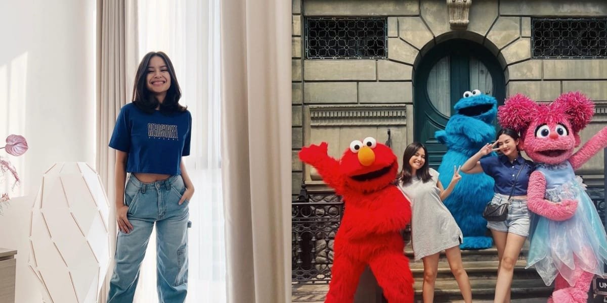 Having a Beautiful Face and Making Cool, 8 Photos of Hanggini's Vacation Moments at Universal Studios Singapore