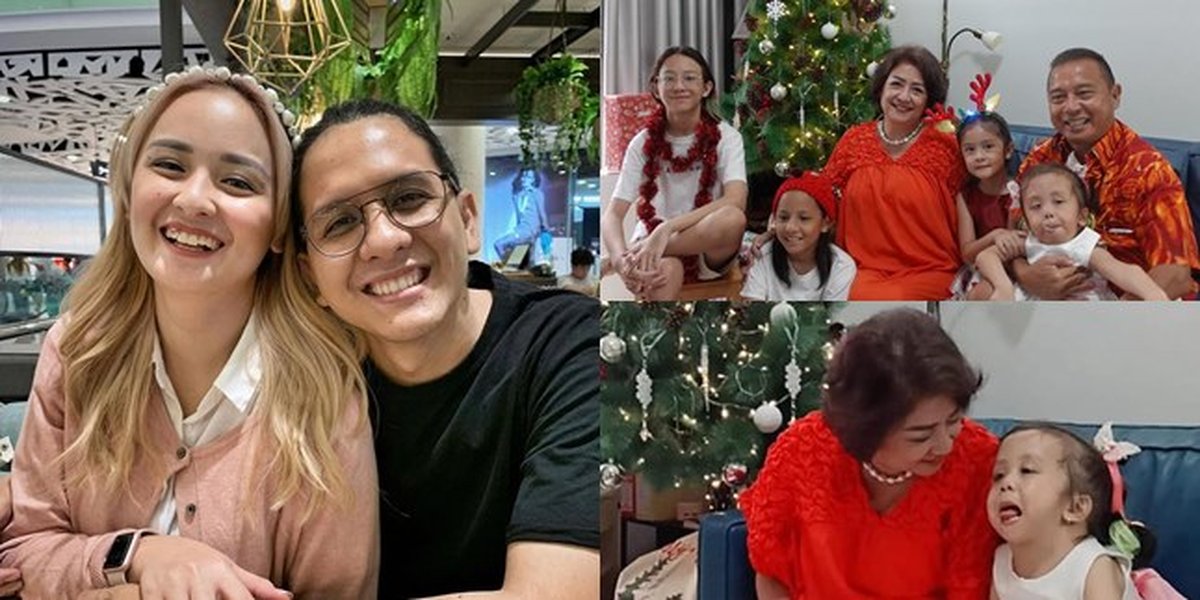 Raditya Oloan Passed Away, 8 Moments of Joanna Alexandra's Children's Christmas Without Their Father - Now They Can Smile