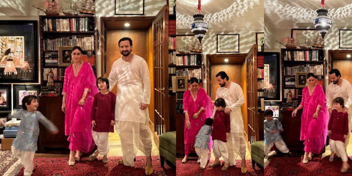 Celebrate Diwali, 8 Photos of Kareena Kapoor Trying to Take Family Pictures But the Results are Hilarious