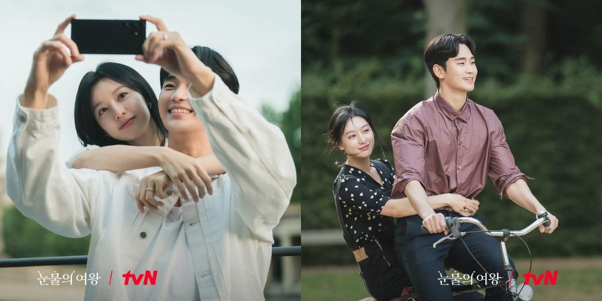 Celebrate Wedding Anniversary, tvN Uploads Romantic Photos of Baekhong Couple During 'QUEEN OF TEARS' Shooting - Making Everyone Fail to Move On!