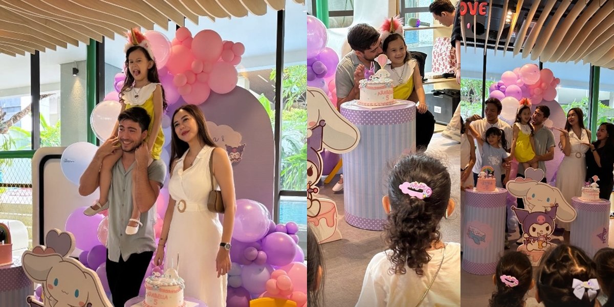 Celebrate Children's Birthday, 8 Portraits of Aura Kasih and Eryck Amaral Reconcile - Arabella Super Happy