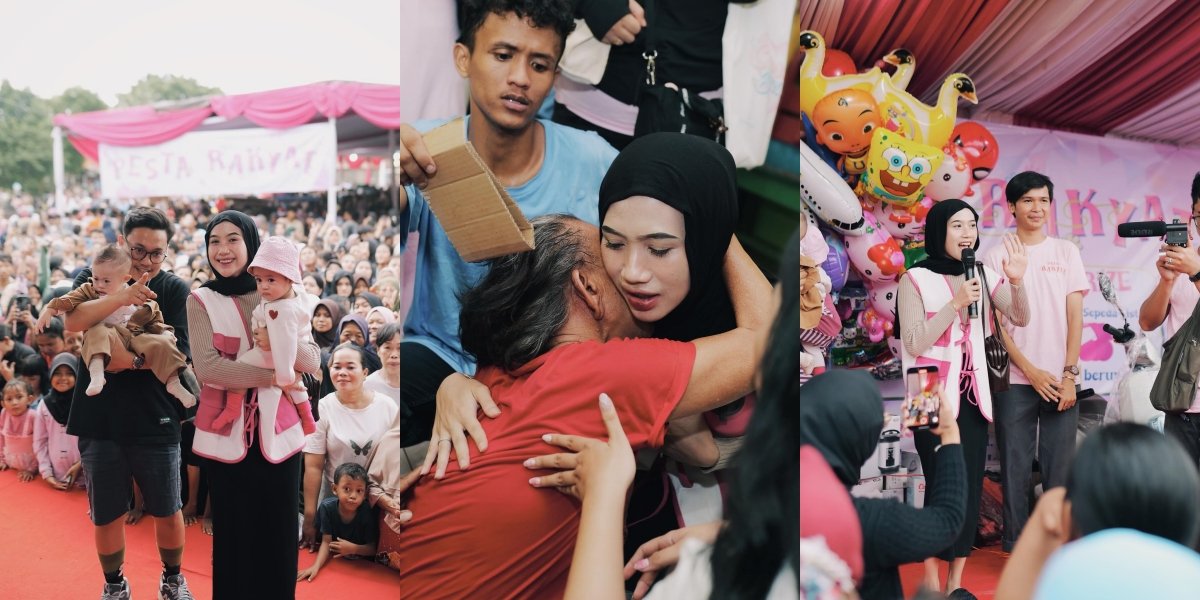 Celebrate the Birthday and Recovery of the Beloved Child, 10 Portraits of Nadya Shavira Holding a People's Party - Attended by Thousands of Residents