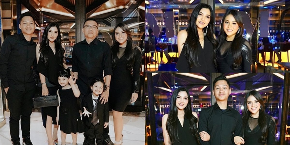 Celebrate Azriel's Birthday, Anang's Family Wears Black Clothes in Unison