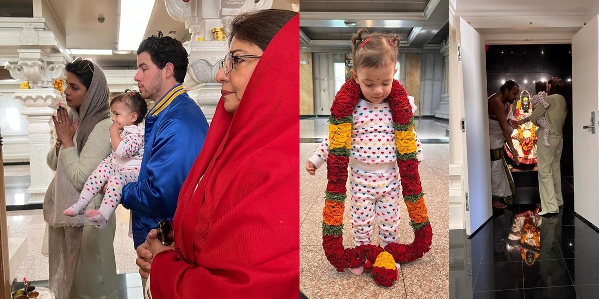 Celebrate Malti's Birthday, 8 Pictures of Priyanka Inviting Nick Jonas and the Little One to the Temple - Calling the Baby a Miracle