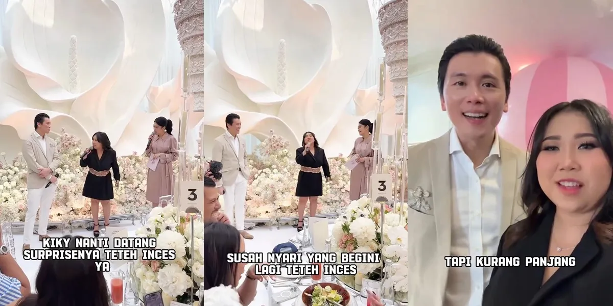 Reino Barack's Reaction to Being Roasted by Kiky Saputri at Syahrini's Birthday, Calls It Too Short