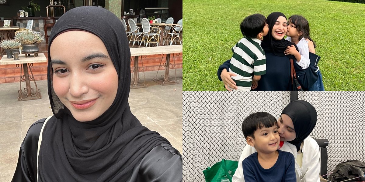 Officially Suing Her Husband, 8 Photos of Cut Intan Getting Closer and Clingy with Her Children Ahead of the First Hearing