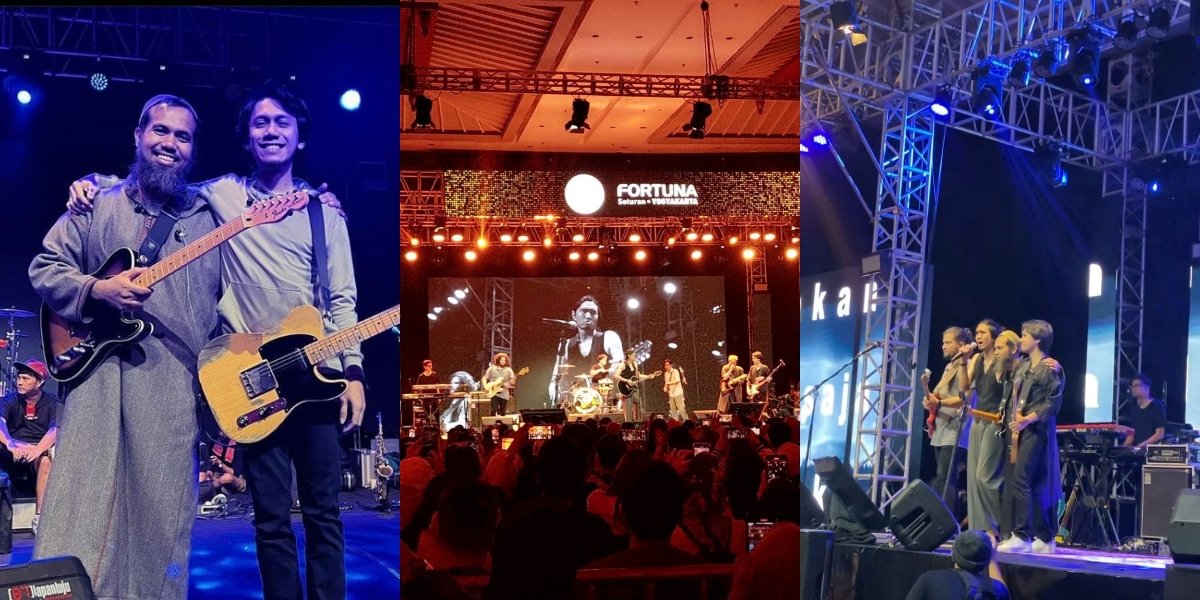 Reunion, 10 Photos of Sakti Performing with Sheila On 7 After Embracing Religion - The Band Members' Friendship is Highlighted