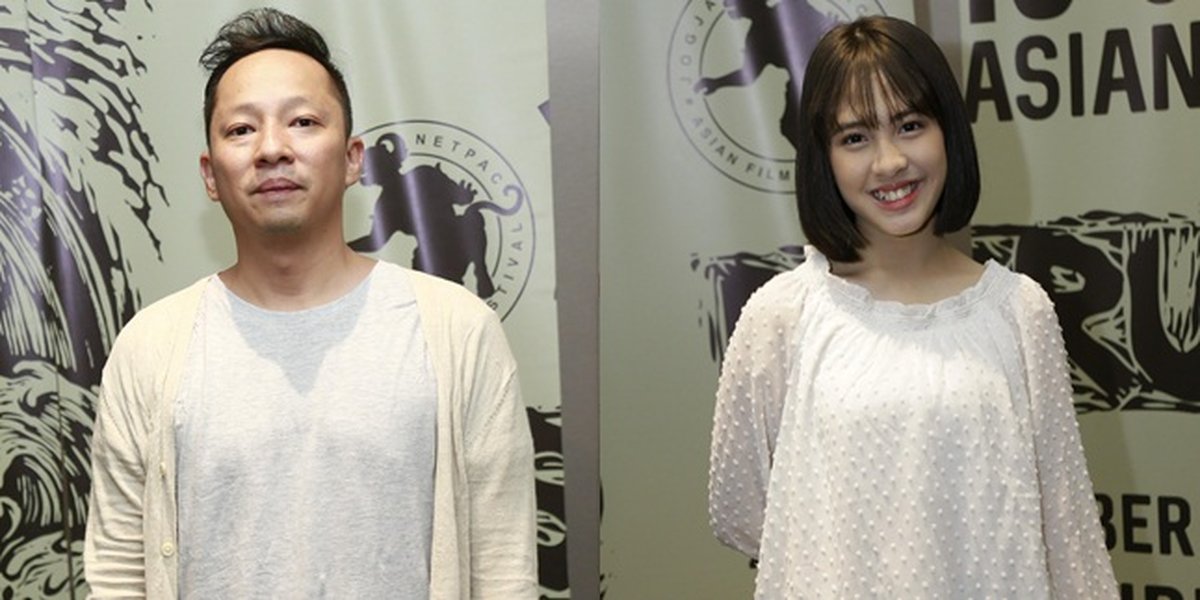 Ringgo Agus Rahman and Zara JKT48 in Screening 'KELUARGA CEMARA'