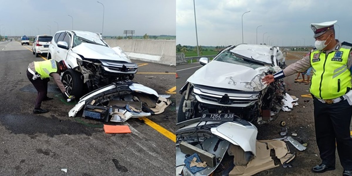 Severely Damaged, 8 Photos of the Condition of Vanessa Angel and Bibi Ardiansyah's Car After the Accident on the Nganjuk Toll Road