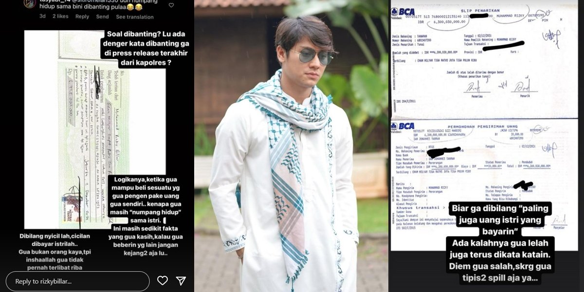 Rizky Billar Goes Berserk, Uploads Receipt & Invoice of 6 Billion Rupiah - Frustrated by Frequent Accusations of Living off Lesti Kejora