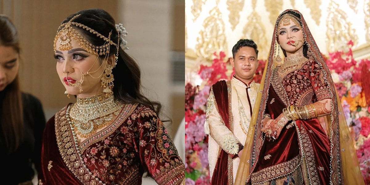 Becoming the Wife of the 'Sultan's Son', Here are 8 Portraits of Putri Isnari Looking Like a Bollywood Actress at the Luxurious Wedding Reception - Wedding Dream Comes True