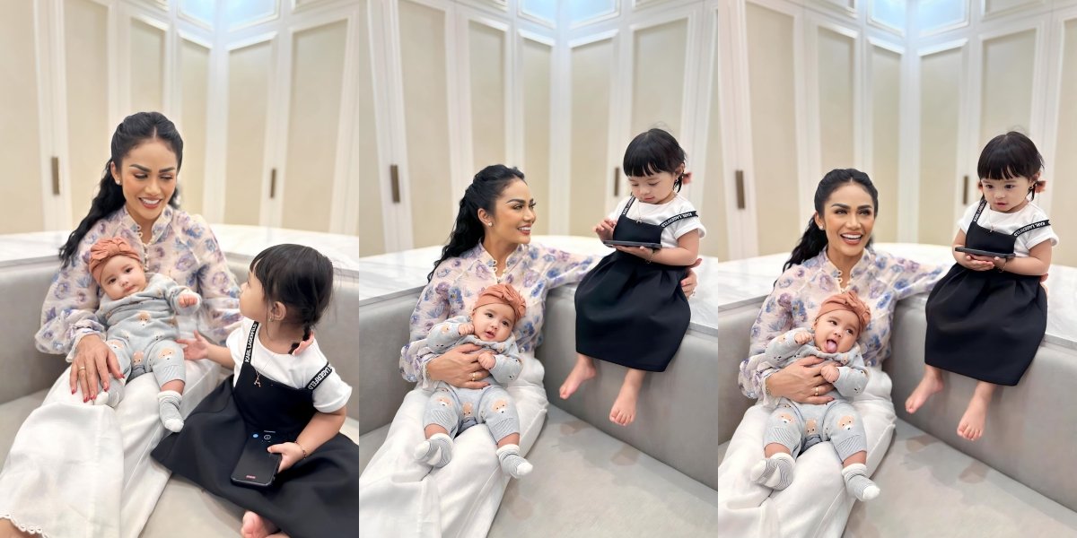 Visiting Atta Halilintar and Aurel Hermansyah's New House, 10 Pictures of Kris Dayanti Babysitting Her Two Grandchildren - Gemmi's Beautiful Face Steals Attention
