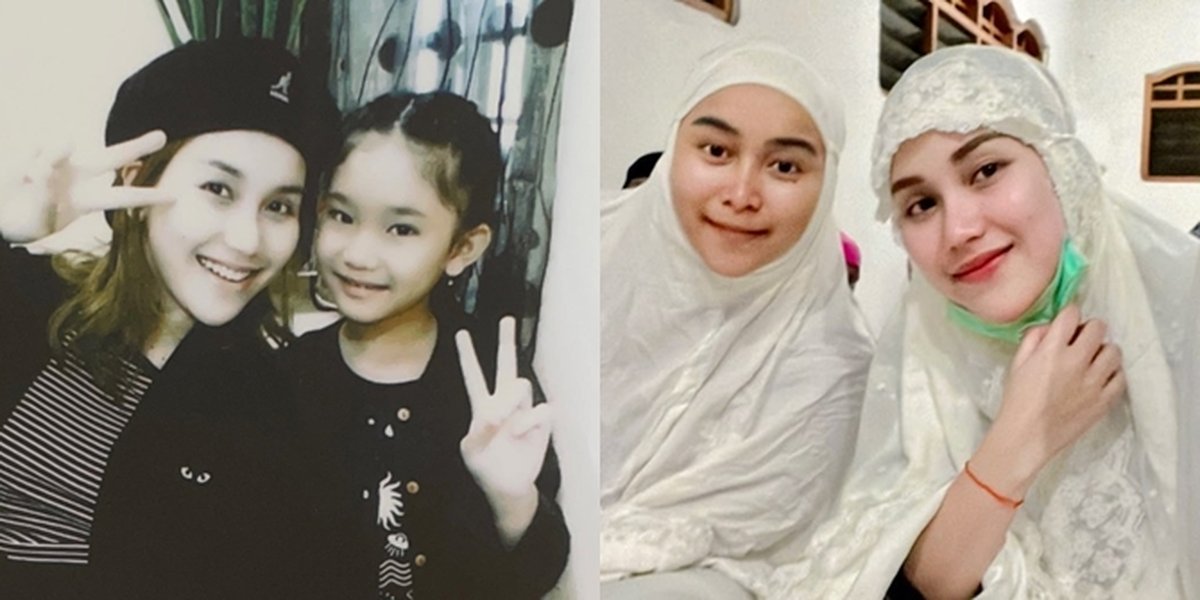 Welcoming Ramadan, Here are 7 Pictures of Ayu Ting Ting and Family's First Tarawih Prayer at a Mosque Near Their House - Beautiful Bilqis Wearing Hijab