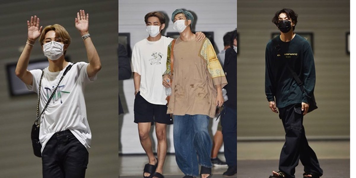Relaxed After Wearing T-shirt and Sandals, 8 Photos of BTS' Style After Work Becomes the Spotlight of Netizens