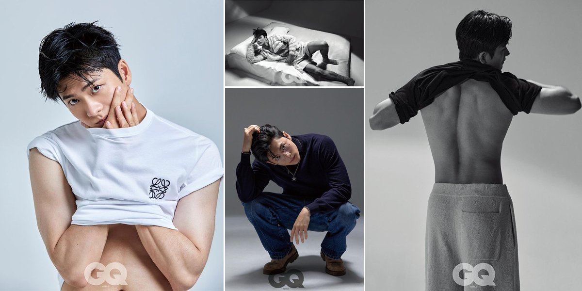 Before Departing for Military Service, Kang Tae Oh Creates a Stir on the Internet with 'Thirst Trap' Pose - Undressing in GQ Korea Magazine