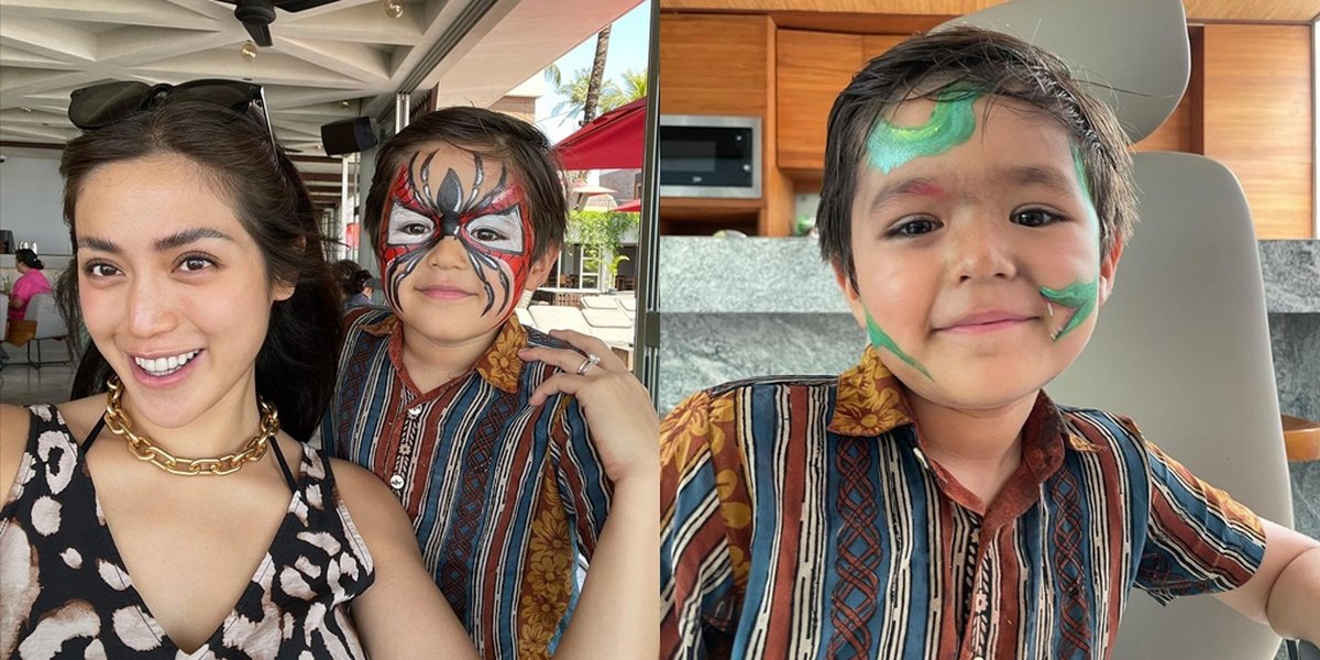 Soon to Become an Older Brother, Here are 8 Photos of El Barack, Jessica Iskandar's Child, who is Growing Up and Getting More Creative by Changing Face Painting 3 Times a Day - Astonishing