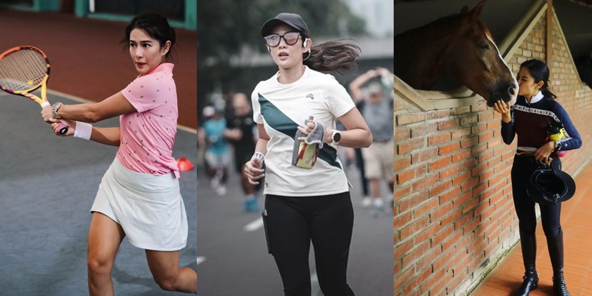 A Series of Dian Sastro's Sporting Activities, Having Beautiful and Healthy Visuals by Regularly Doing Tennis to Marathon Running