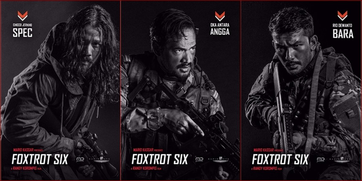 A Row of Top Actors in the Movie 'FOXTROT SIX', Including Julie Estelle!