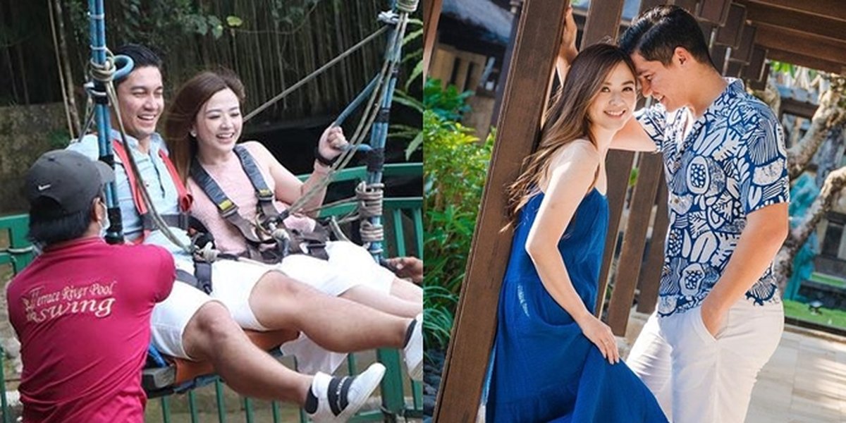 A Series of Intimate Photos of Samuel Zylgwyn, Star of 'NALURI HATI', and Franda Riding a Giant Swing in Bali, So Romantic!