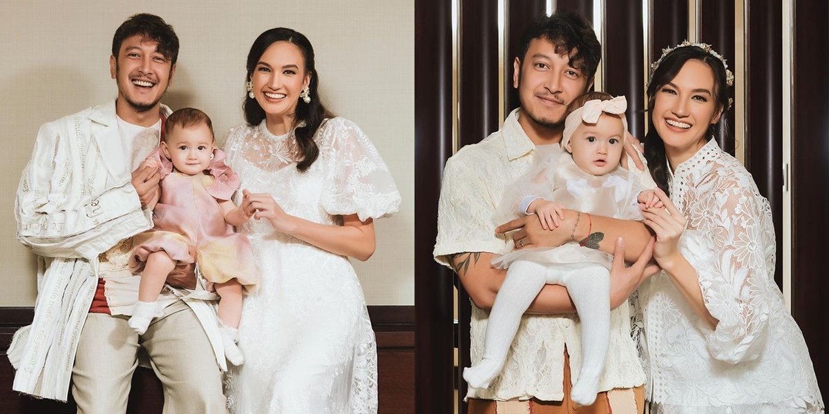 A Series of Family Photoshoots of Nadine Chandrawinata and Dimas Anggara, the Foreign-Looking Face of Baby Djiwa Attracts Attention