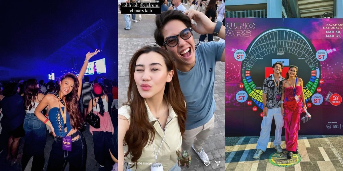 A Series of Portraits of Indonesian Artists Watching Bruno Mars Concert in Thailand - Some Went on a Double Date
